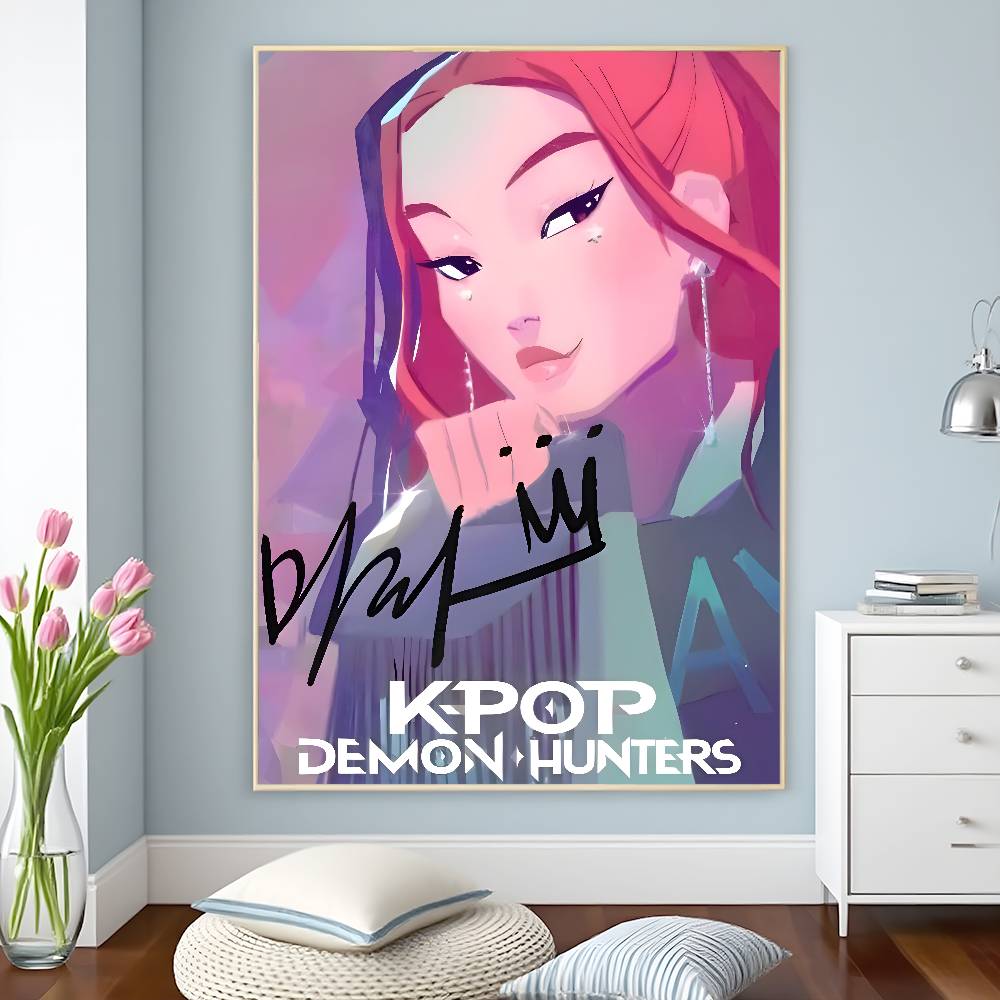 KPop D-Demon H-Hunters plakát HD samolepicí voděodolné plakáty všestranná dekorace do domácností, barů, hotelů a dalších věcí