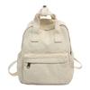 Designed Backpack Minimally With Canvas Material Solid Color Design Daily For