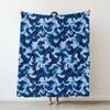 Camouflage color Gilly suit Voldemort Flannel Blanket Military camouflage printed Blankets for Home Car Camping Nap all  seasons