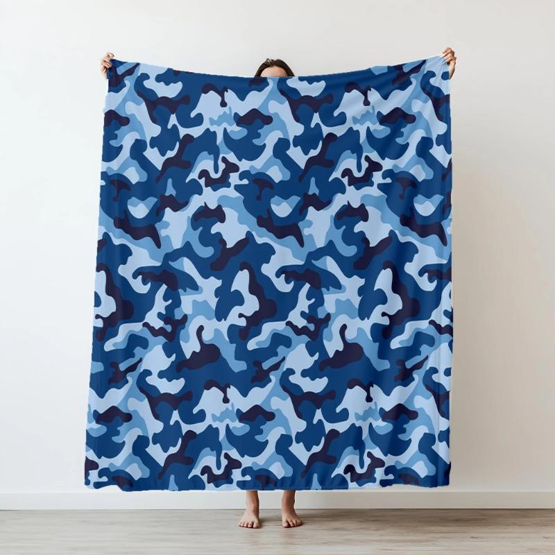 Camouflage color Gilly suit Voldemort Flannel Blanket Military camouflage printed Blankets for Home Car Camping Nap all seasons