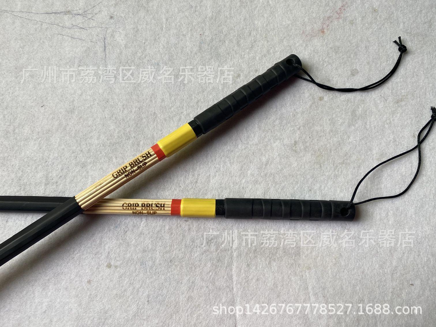 New Arrival! Anti-Slip Portable Handle Box Drum Brushes, 19 Bamboo Brush Bundles