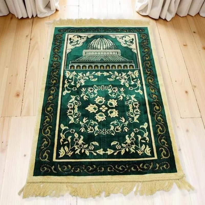 

VIKAMA Muslim Prayer Mat Travel Prayer Mat Islamic Gifts for Women Men Portable Prayer Mat Islam Islamic Prayer Mat Home Decor 68x108cm