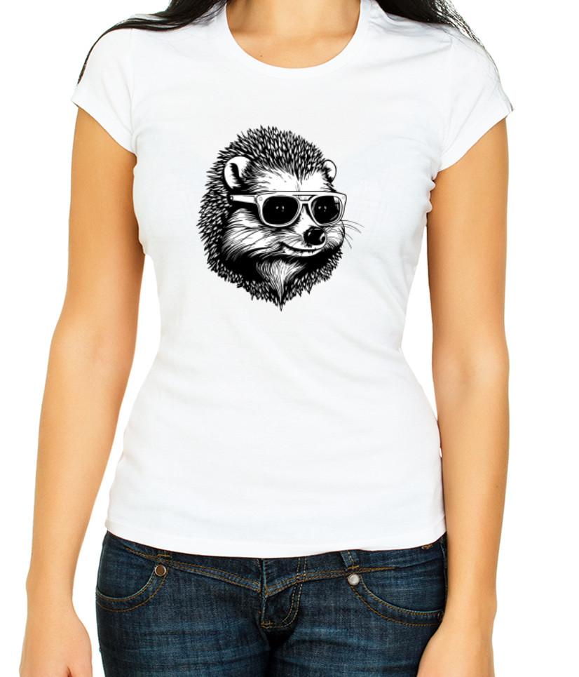 

Happy cool hedgehog W/B Women s 3/4 Short Sleeve T-Shirt H408 XL