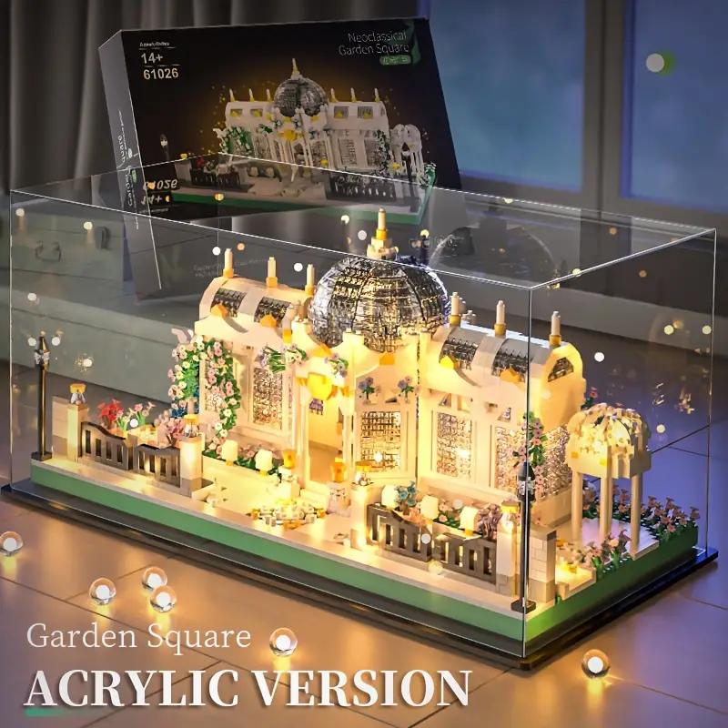 

Non-Toxic 4217-Piece Classic Garden Square Building Block Set High-Quality Abs Material Creative Assembly Model Kit Ideal Christmas Gift