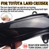 Side Rearview Mirror LED Turn Signal Light Repeater Lamp For Toyota Land Cruiser LC200 FJ200 Prado FJ150
