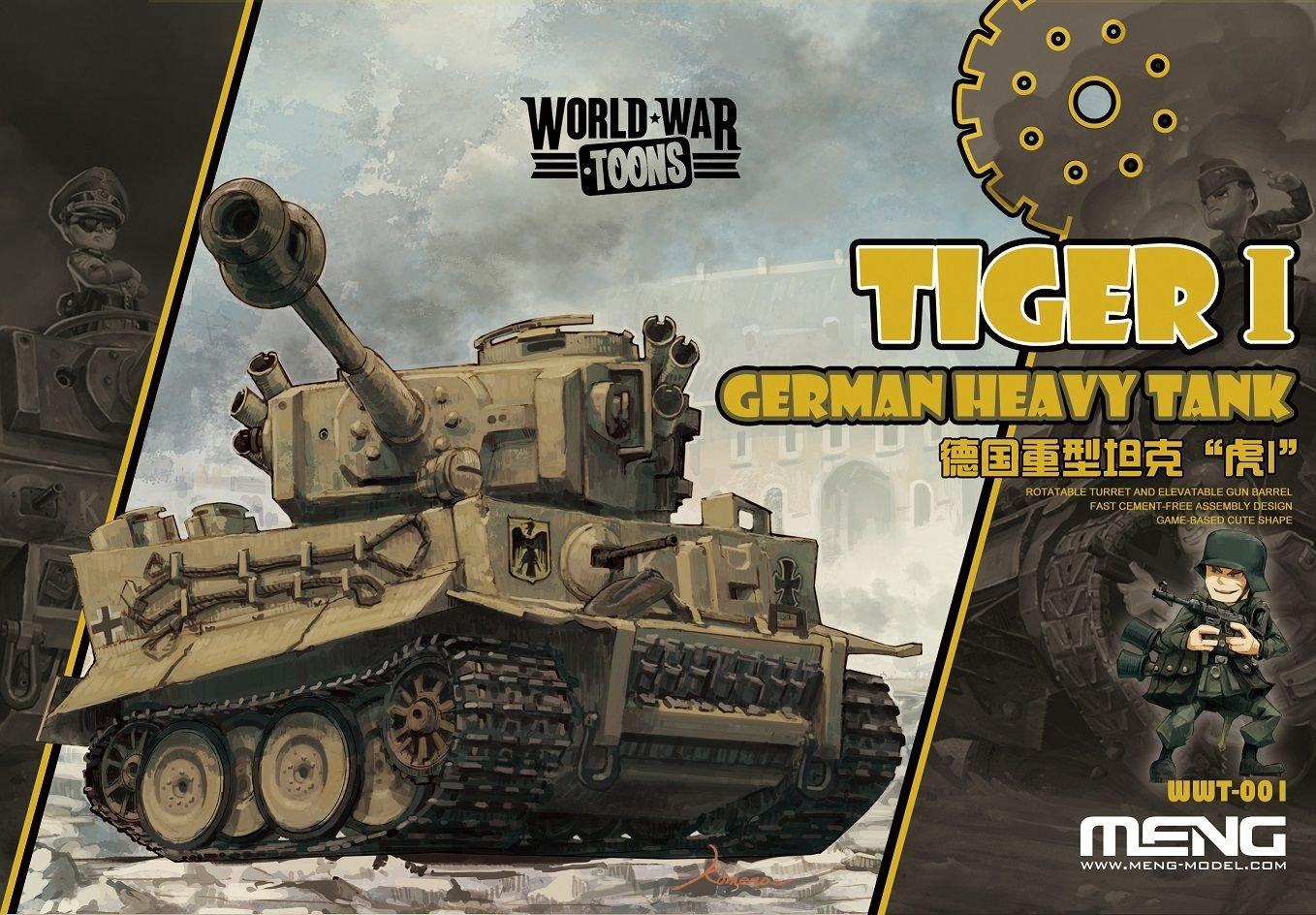 

Meng Model World War Toons Series German Heavy Tank Tiger I Plastic Model MENWWT-001