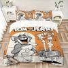 3pcs Happy Tom & Jerry Printed Bedding Set, Soft and Comfortable Quilt Cover for Bedroom, Guest Room (1 Duvet Cover + 2 Pillowcases, Pillow Core Not I