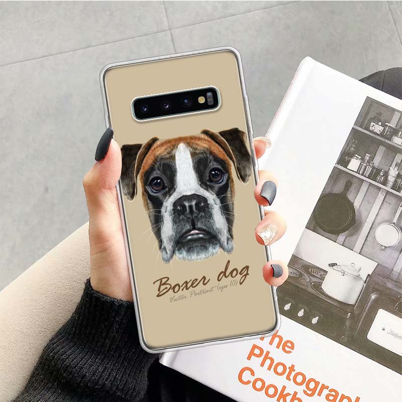 Boxer Dog Phone Case for Samsung Galaxy A52 A51 A50S A12 A22 A32 A72 A10S A30S A31 A71 Note 20 Ultra 10 Plus S10 Galaxy A52 A51