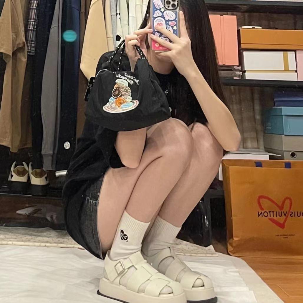 

Миниатюрная нейлоновая сумка для телефона с вышивкой в японском стиле для женщин чёрный