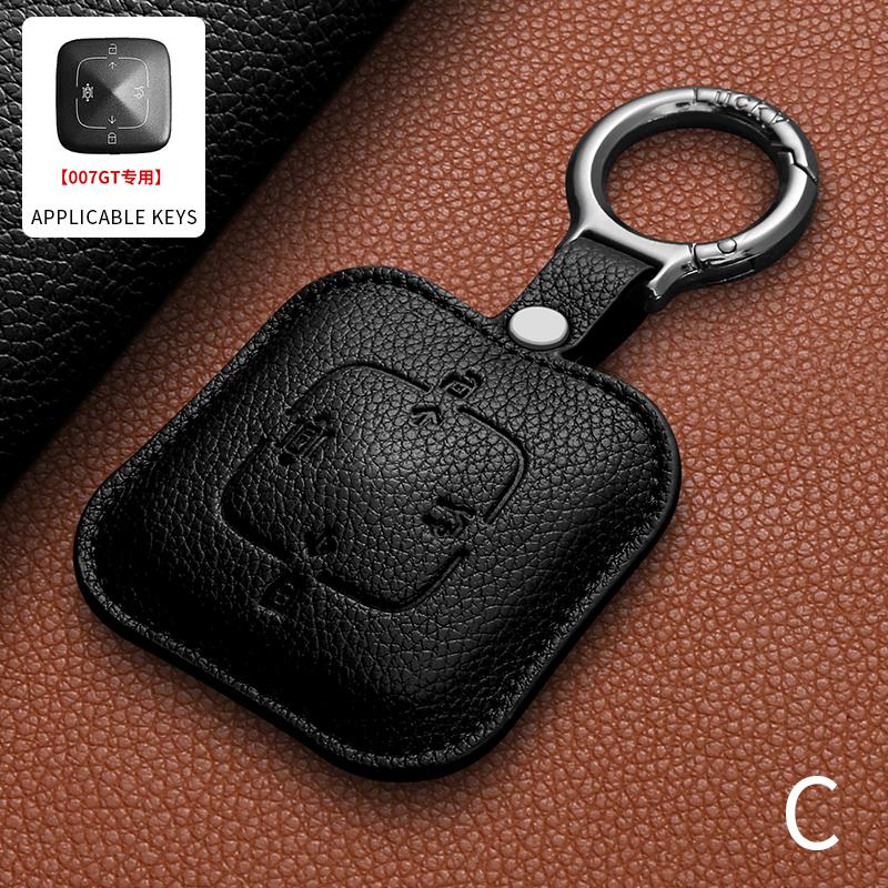 Leather Car Remote Key Case For ZEEKR X MIX 007GT 7X 9X 007 009 001 FR Anti-Scratch Durable Auto Key Protector Shell Accessories