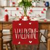 Valentine's Day Table Runner Merry Tablecloth  Holiday Table Decorations