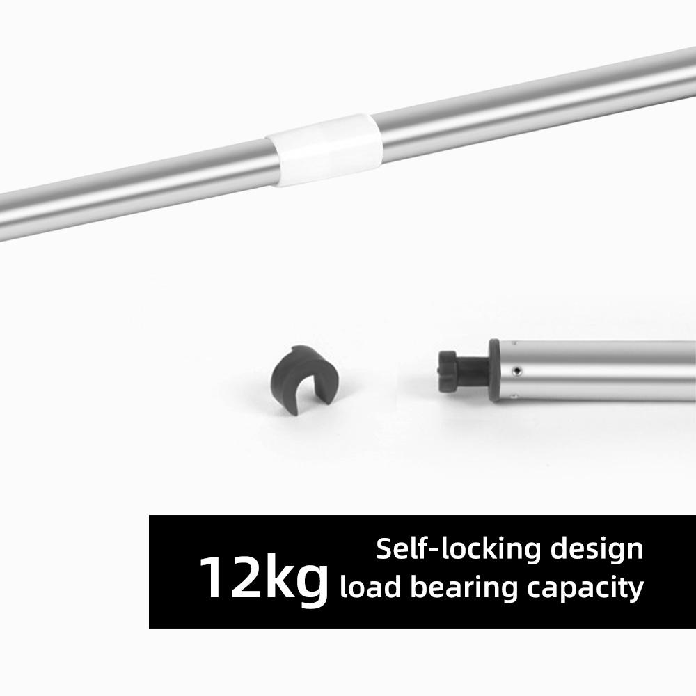 Aoresac Asta per tenda da doccia da 43-78 pollici senza foratura, asta di tensionamento a molla per soffitto dell'armadio della finestra