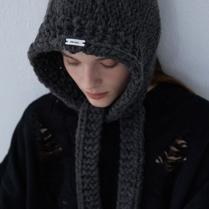 Marchen Chunky hand-made balaclava_4color