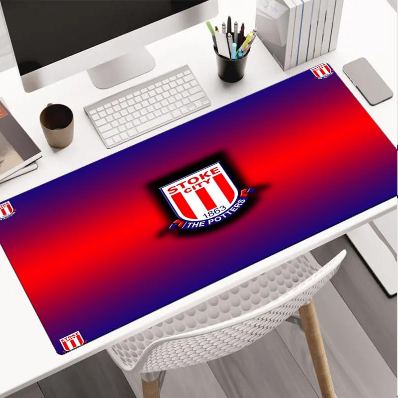 Stoke City Football Club Mouse Pad, Gaming Mouse Pad, Keyboard Pad, Desk Decor for Computer Notebook Fan Gift Birthday Gift