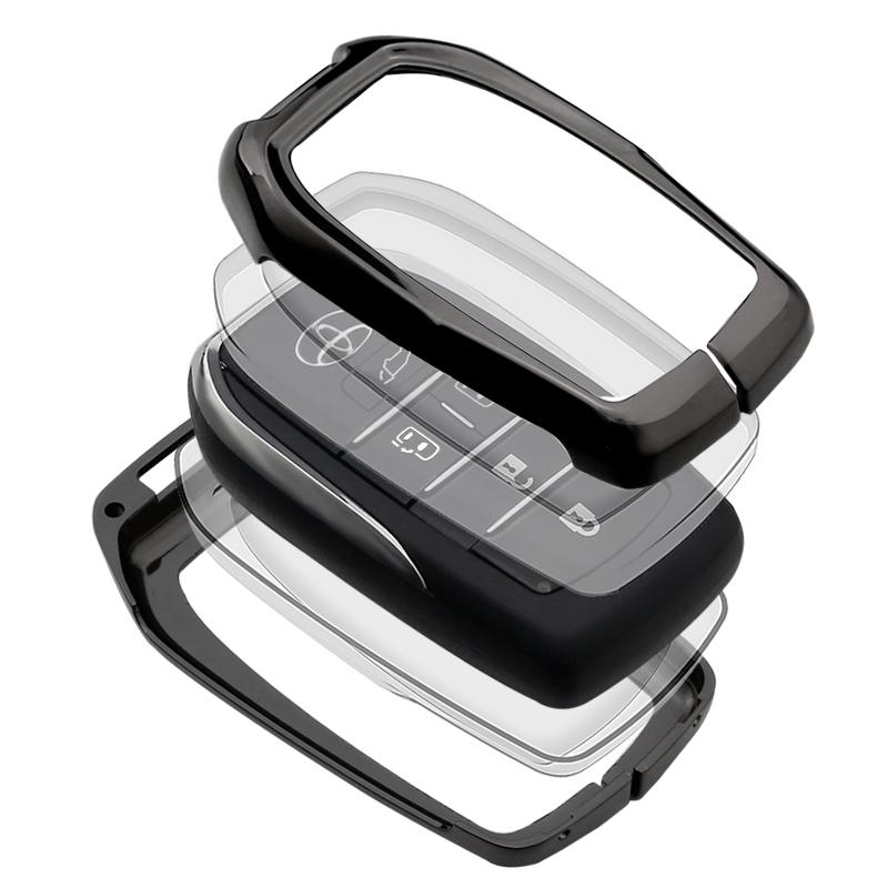 Toyota Sienna 5-Button Key Fob Metal Protective Case for Men