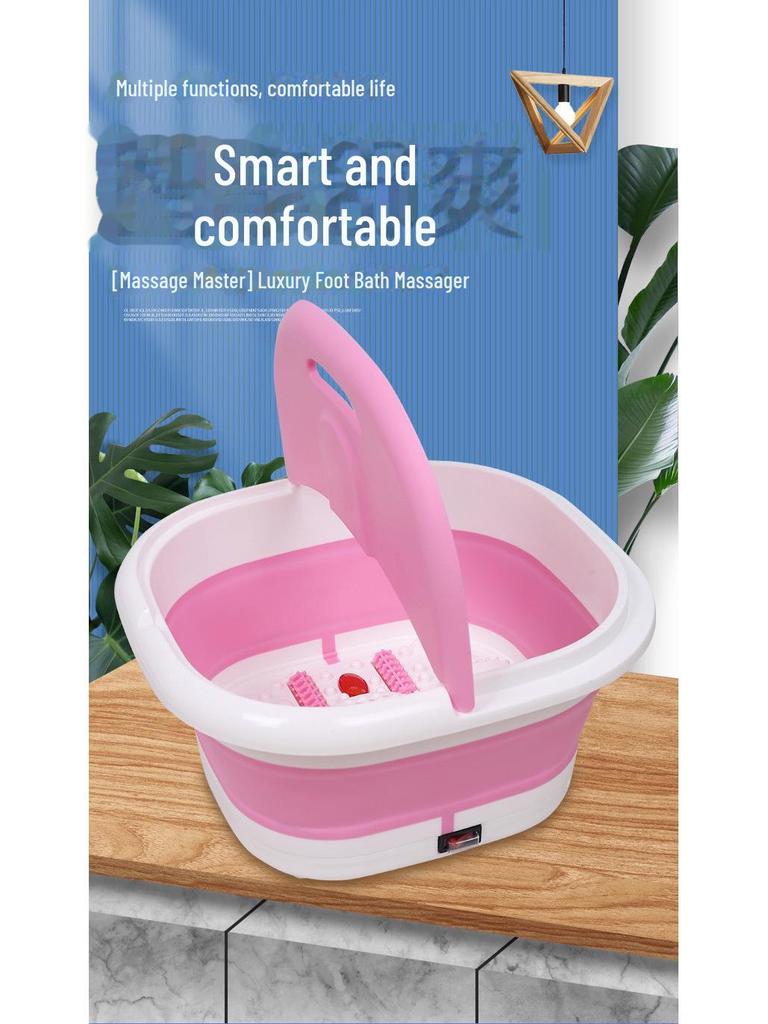 Automatic Heated Foot Bath with Magnetic Therapy, Air Wave Massage, and Infrared Relaxation