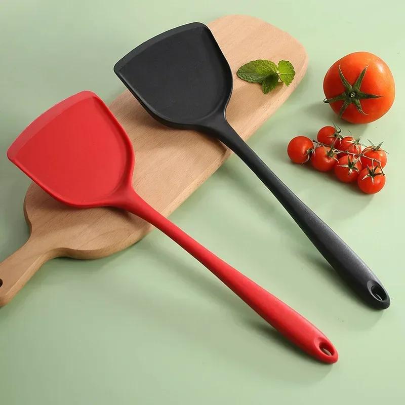All-in-one Silicone Spatula Kitchen Items Heat Resistant Non-stick Frying Pan Spatula Household Silicone Chinese Spatula