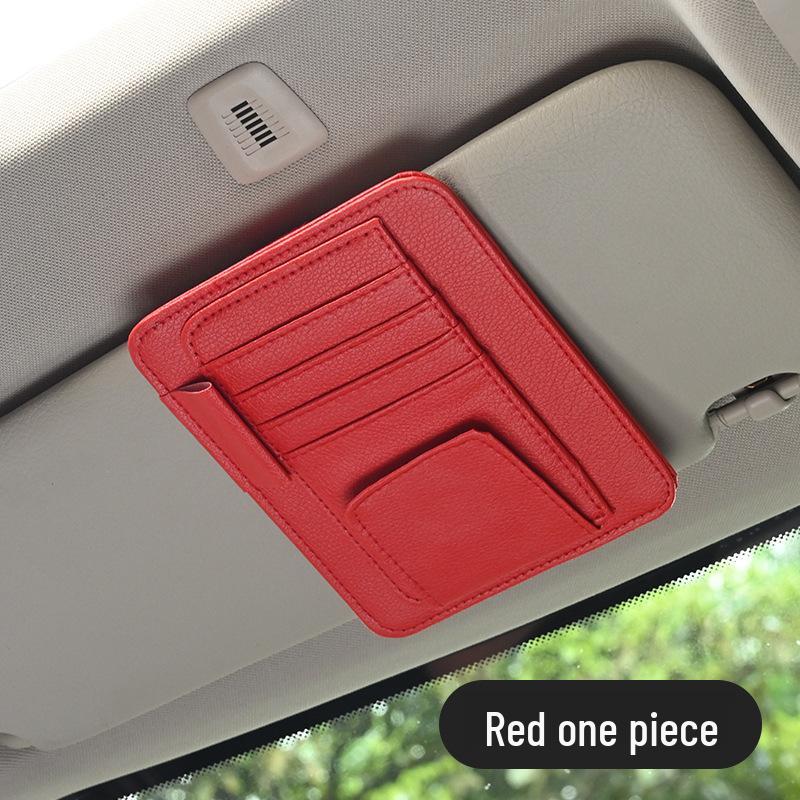 Car Sun Visor Multifunctional Document and Glasses Clip Holder