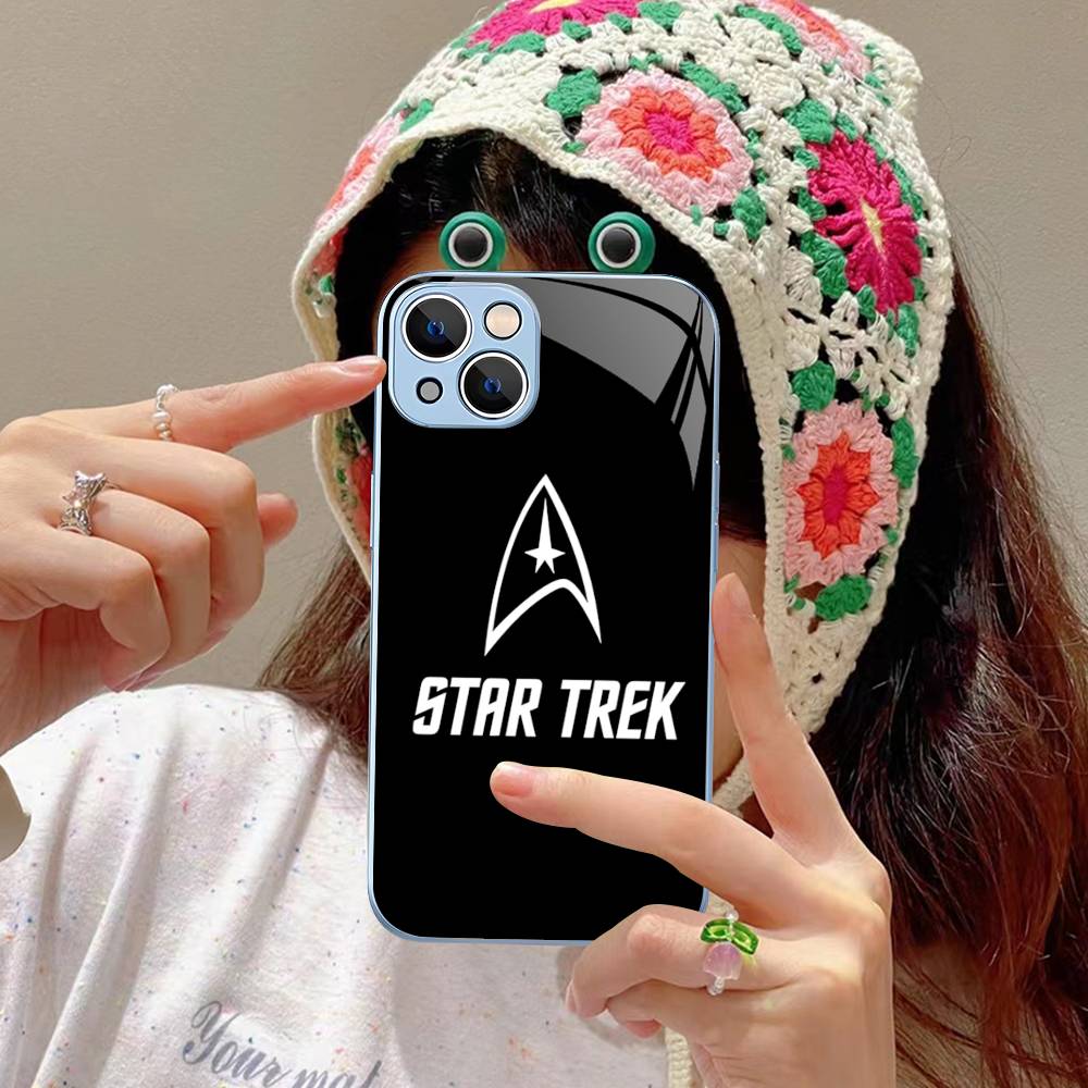 

Popular S-Star T-Trek Movie Logo For IPhone 14 13 12 Mini 11 Pro XS Max X XR 14 Plus Tempered Glass Cover iphone 13 mini