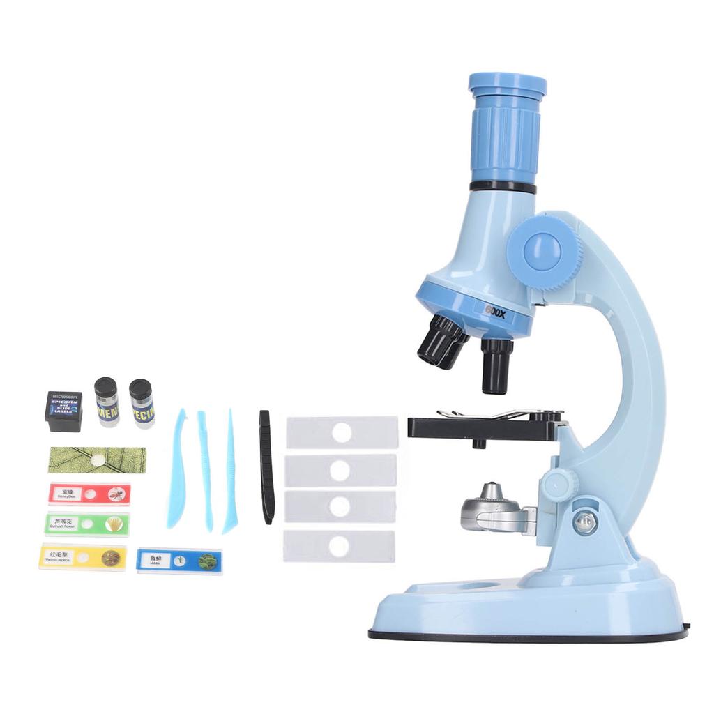 Microscope Toy Educational Biological Laboratory Tool Microscope Toy for Children Kids Blue
