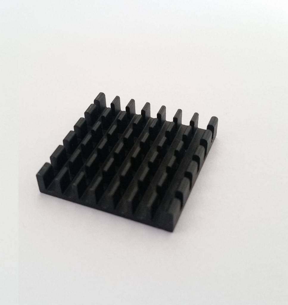 Aluminum Heatsink 25X25X5Mm Blacked
