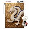 Pearl Art Painting Home Wall Decor Chinese Dragon Pearl Gemstone Painting Picture Crafts Adult/Beginner Gift Creative Home Decor Unframed