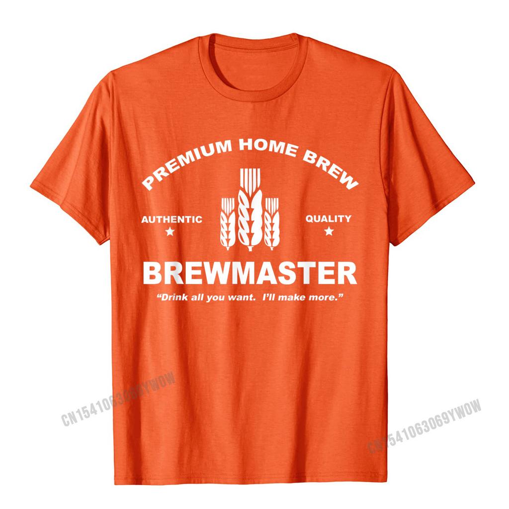 Brewmaster Premium Home Brew Beer Brewing TShirt Camisas Unisex Rife Unisexs T Shirt Normal Tops T Shirt Cotton Hip Hop