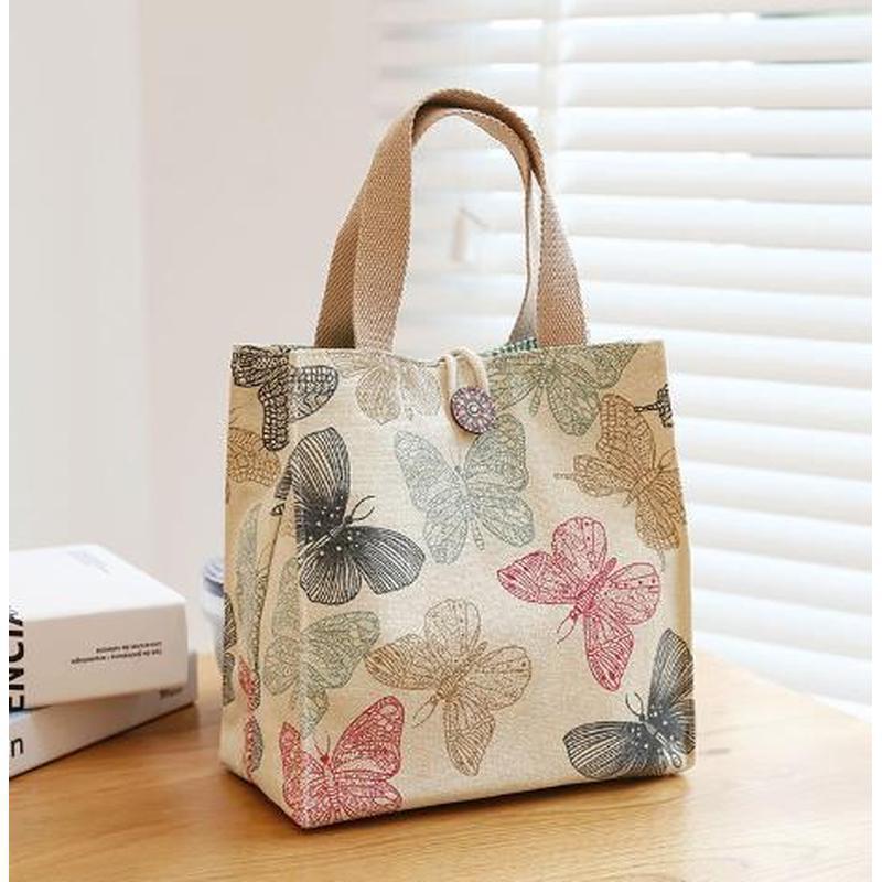 Damen 2022 Vielseitige Canvas-Tasche: Leichte Handtasche & Lunchtasche für Büro & Ausflüge.