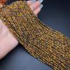 Natural Yellow Tiger Eye Faceted Round Beads 2-3mm - Semi-Finished Loose Beads for DIY Jewelry