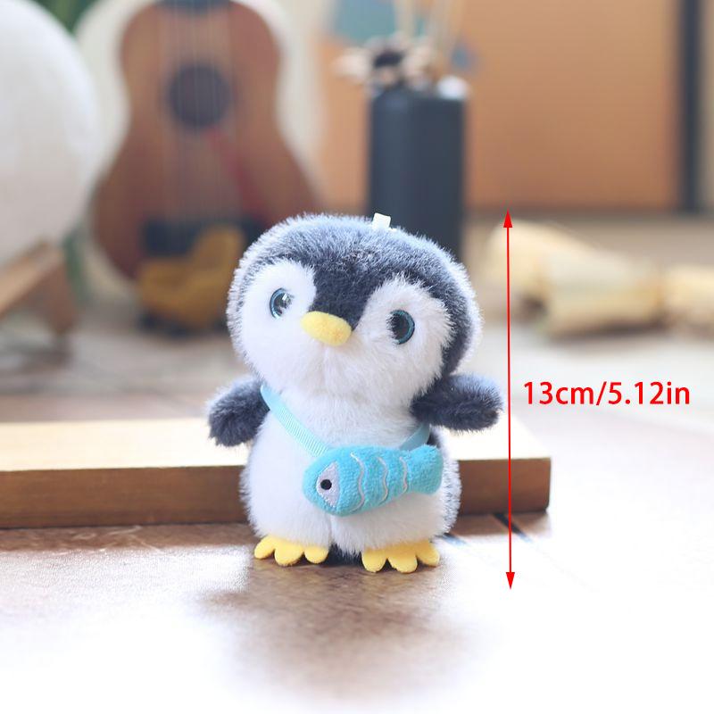 Cartoon Niedlicher Pinguin Weiche Plüschtiere Kuscheltiere Schlüsselanhänger Anhänger Tasche Hängende Ornamente Paar Rucksack Zubehör Kinder Geschenke