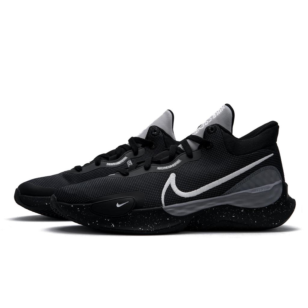 Nike Renew Elevate 3 Mercury Mid top Basketball Shoes Men's Black White DD9304-002(Team645-)