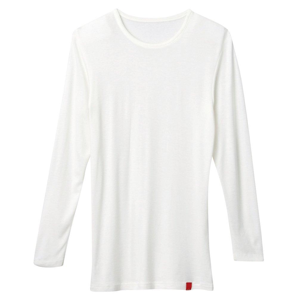 GUNZE HOTMAGIC Micro Modal Air Sleeve Size LL Men's (Fried) 3/4 Shirt, MH1308, 13, Off-White,