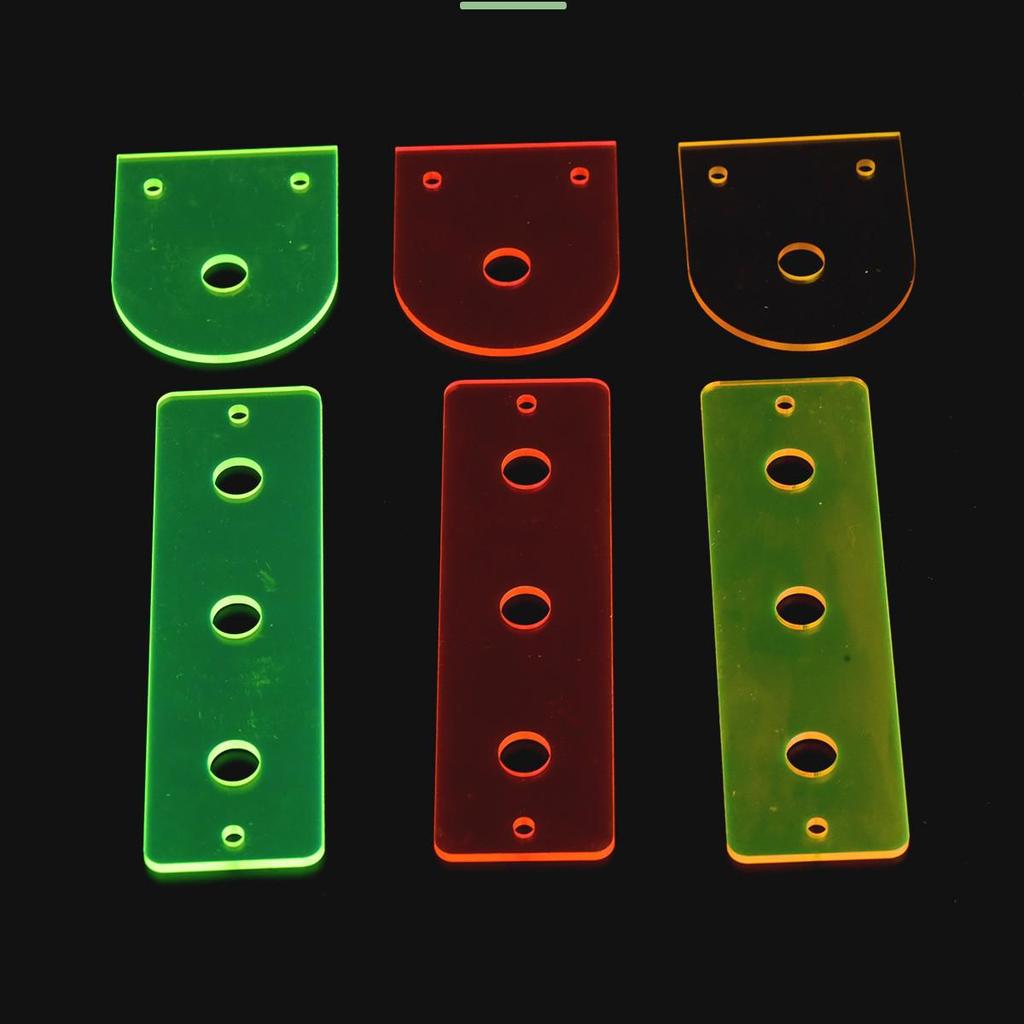 Fluorescent Acrylic Coral Propagation Base with Suction Cups for SPS and Soft Corals.