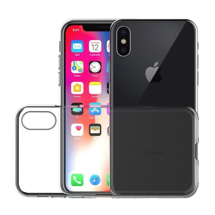 Case - Phonillico® - iPhone XS - Soft Silicone - Ultra Thin - Transparent
