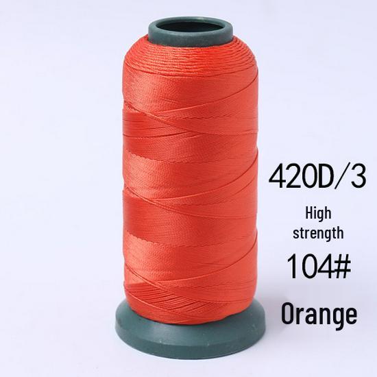 High-Strength Colored 420D Leather & Nylon Thread - Mercerized, Thick, Smooth, 3-Ply Canvas Sewing Thread - Free Shipping