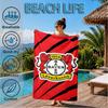 Bayer Football Club Printed Microfiber Beach Towel, Soft And Absorbent, Quick-Dry, Ideal for Summer Travel, Beach Essential, Swimming Pool