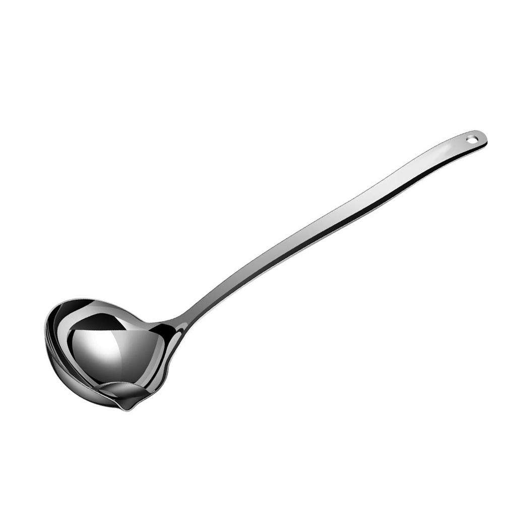 Functional 316 Stainless Steel Ladles with Fine Meshes Oil Filter Spoon for Easy Oil and Fat Removal in Cooking
