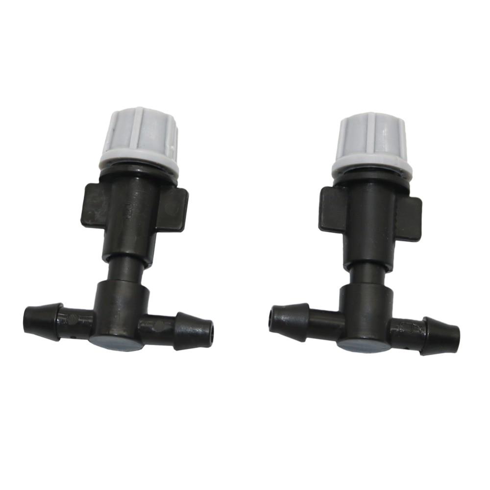 10 Pcs Gray Spray Nozzle With 4mm / 7mm Tee Apply Watering Sprayed On Plants Spray Radius 0.6-0.9m High Quality Sprayer Nozzle