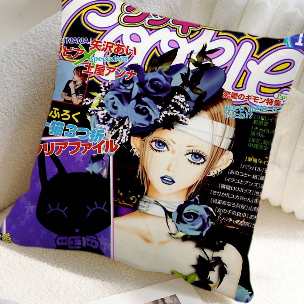 Anime NANA Pillow Case Square Pillow Bedroom Sofa Leisure Comfort Cushion Car Home Decoration