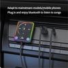 Bluetooth 5.4 Car Adapter With Dual Mics And Noise Cancellation, AUX Bluetooth Car Kit For Hands-Free Calls And Stereo Audio