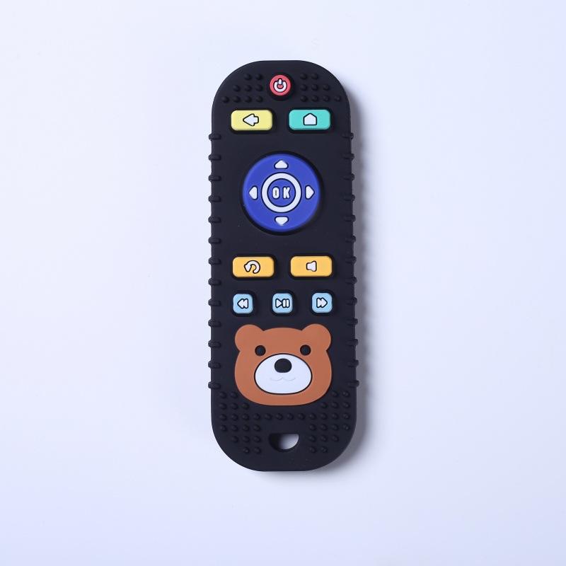 Silicone Remote-Controlled Toy Baby Teether with Cartoon Design to Help Relieve Your Baby's Stress