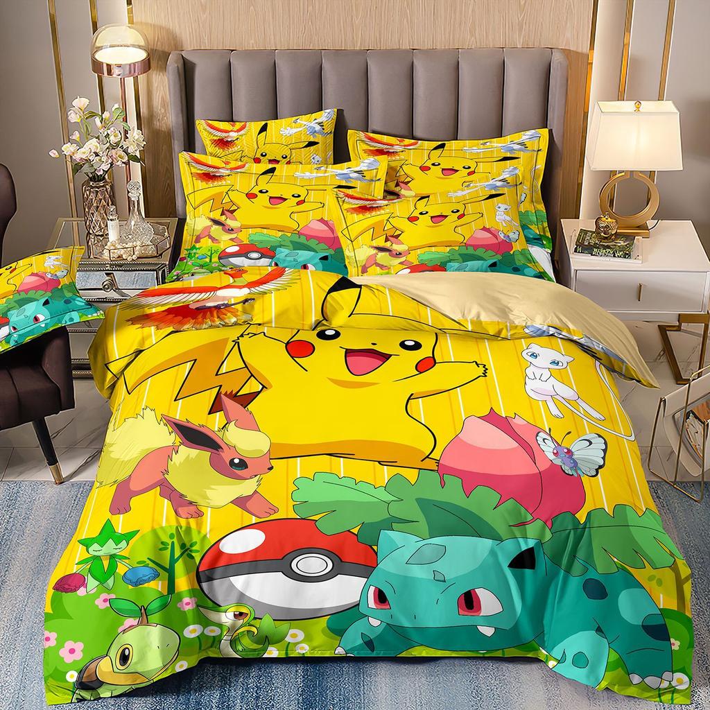 3D Printed Quilt Cover Three-Piece Set Four-Piece Set Children'S Cartoon Duvet Cover