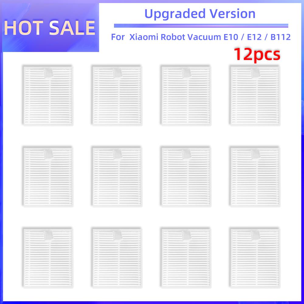 For Xiaomi Robot Vacuum E10, E10C, E12, B112 Replacement Parts Side Brush Hepa Filter Mop Rag Spare Parts Accessories