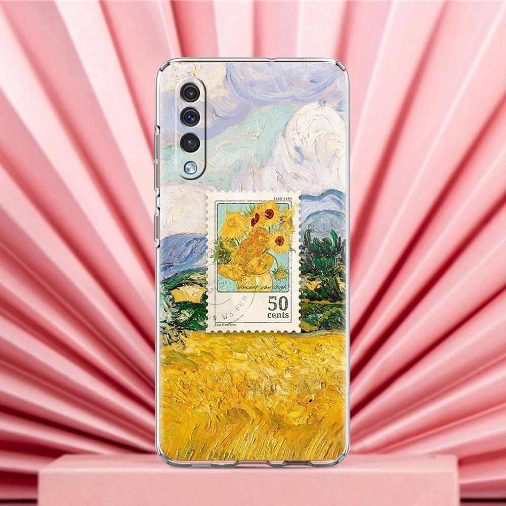 Phone Case For Samsung A56 A36 A26 A24 A16 A14 A12 A32 A50 A70 A22 A40 A34 A54 A42 A52 5G A04s A06 Cover Vintage Stamp Puzzle