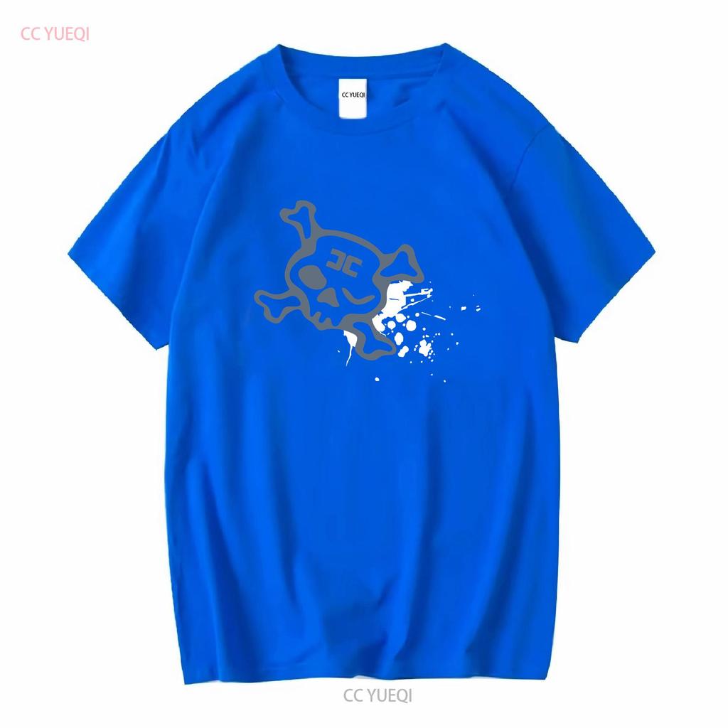 Vintage Combichrist Band Y2K T-Shirt Industrielle Musik Totenkopf gekreuzte Knochen Logo lange oder kurze Ärmel vintage gewaschen dehnbar weich