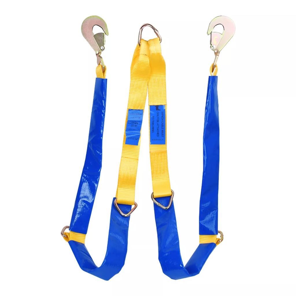 5Ton Heavy Duty Winching Assistance Winch Strap Recovery Webbing Winch Vehicle Winching Assistance Strap Automotive Accessories