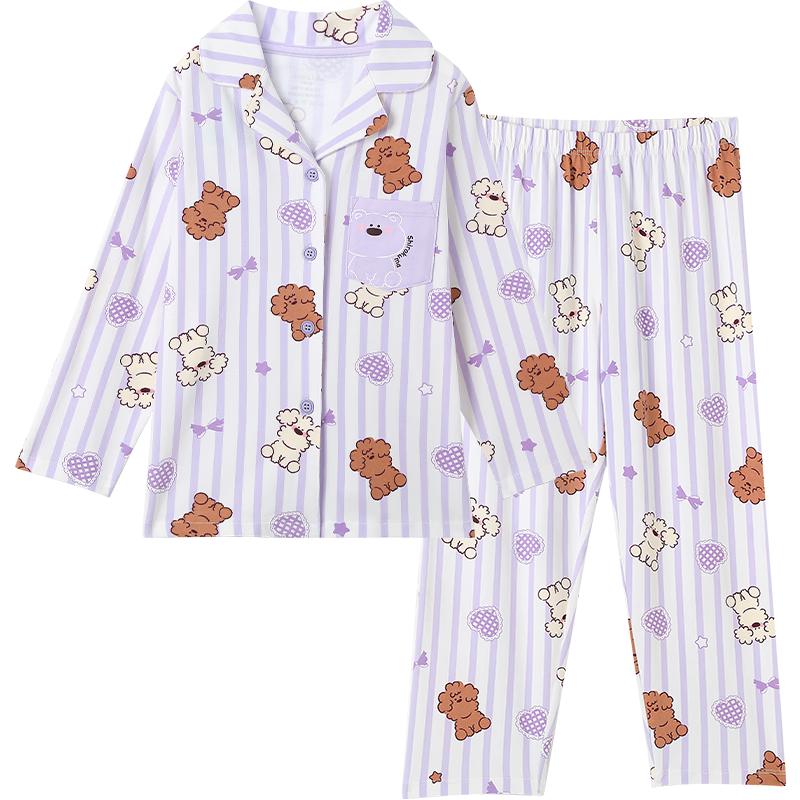 Набор пижам для девочек Jiusuiban x miiiichan из облачного хлопка 160