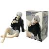Anime Blue Lock Nagi Seishiro Anime Figure Sitting Pose Action Figure PVC Cute Table Dolls Decoration Model Playthings Christmas Gifts