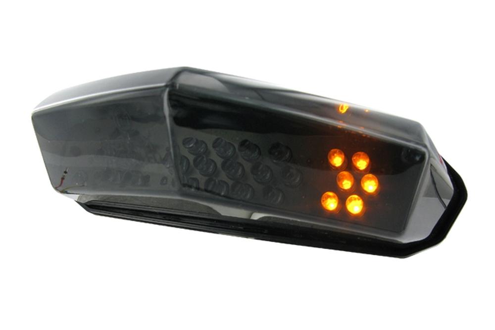 STR8 Black Line LED Tail Light with Turn Signals, Aprilia RX 50, SX 50 / CPI SX 50, SM 50 / Derbi DRD 50, Senda 50, Supermoto 50 (E)