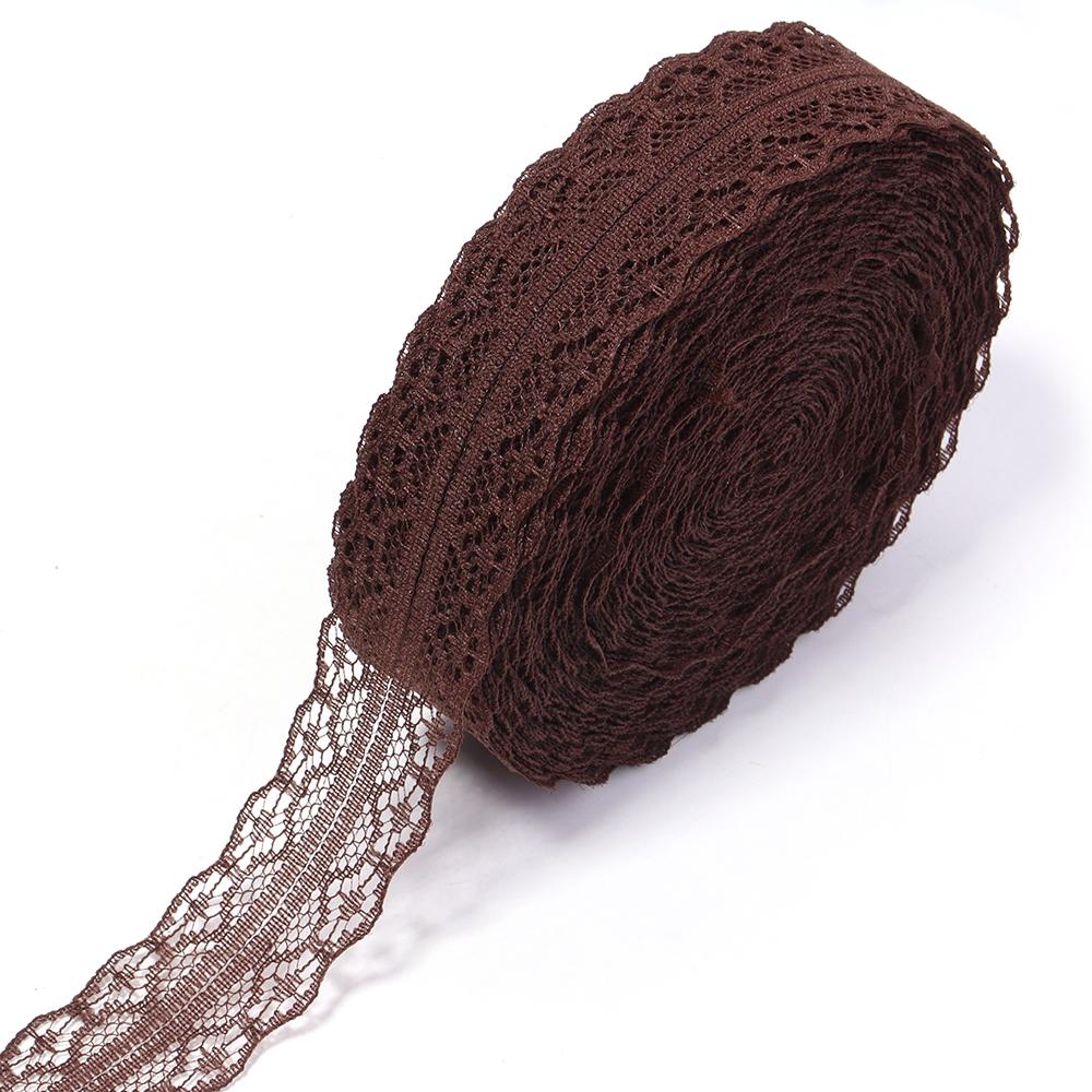 20yards/lot 2.8cm Colorful Lace Ribbon Non Elastic Hollow Lace Webbing DIY Flower Bow Gift Packing Clothing Wedding Decoration